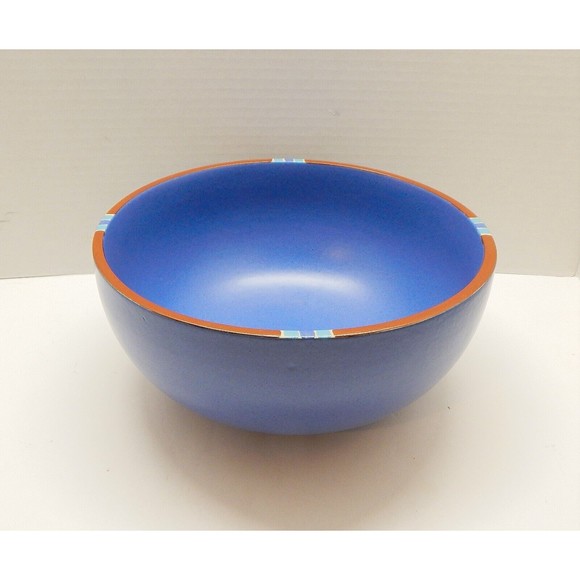 Dansk Mesa Sky Blue Mixing Pasta Serving Bowl Portugal Stoneware 10 Inch - Picture 3 of 11